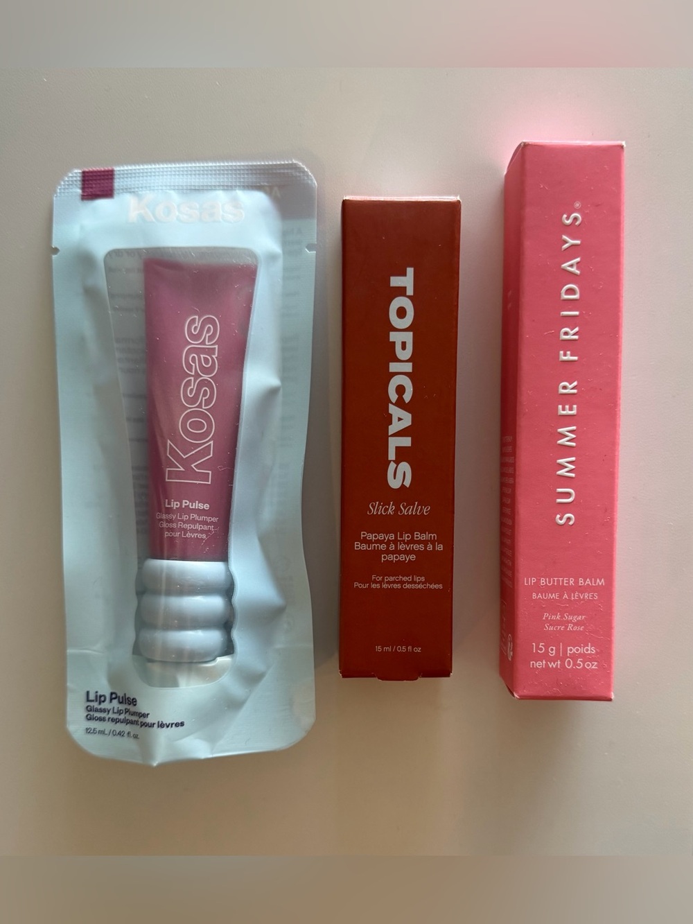 BNIB Viral Lip Bundle - Summer Fridays, Kosas, Topicals